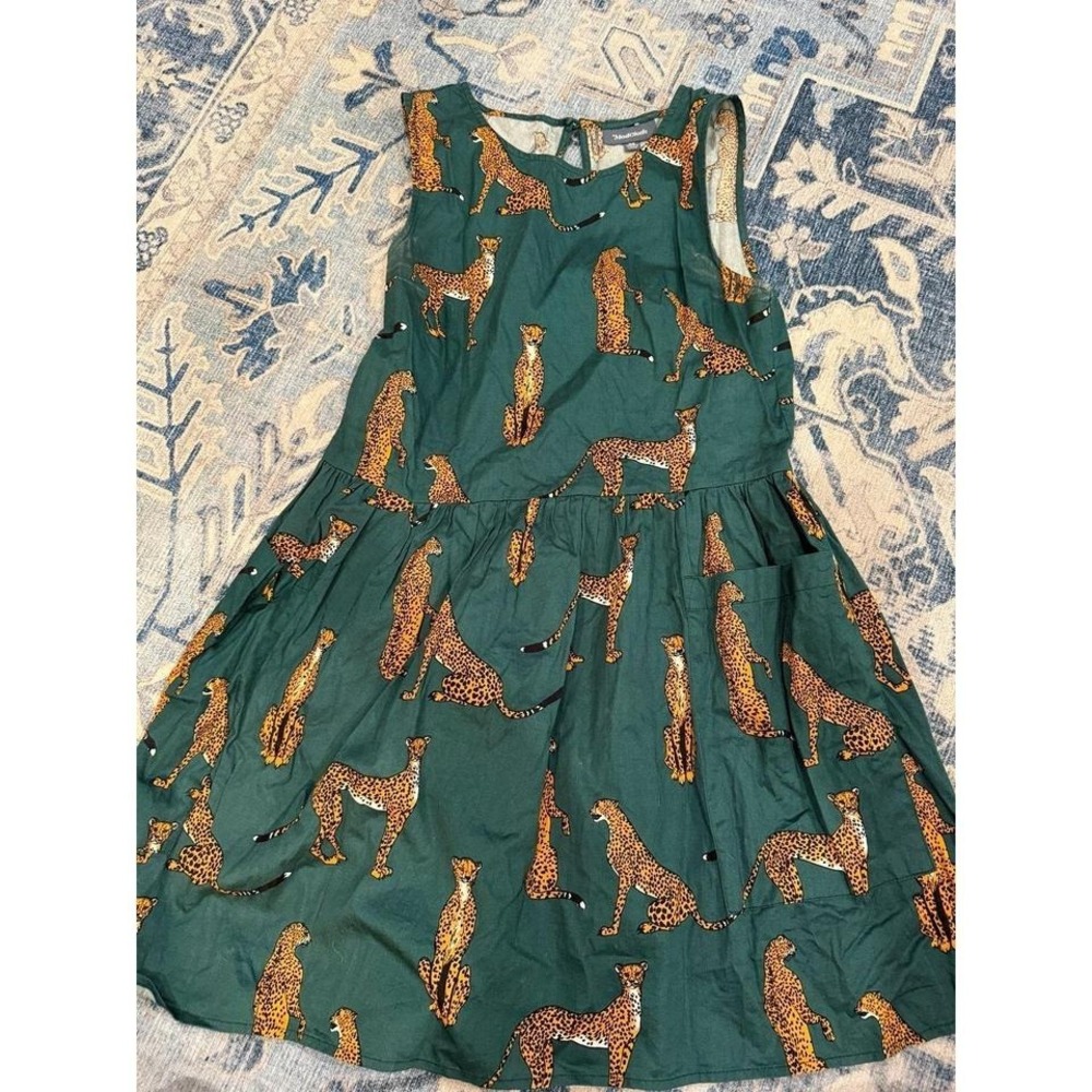 ModCloth Emerald Green Cheetah Dress